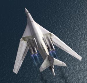 Tu-160 supersonic variable-sweep wing heavy strategic bomber